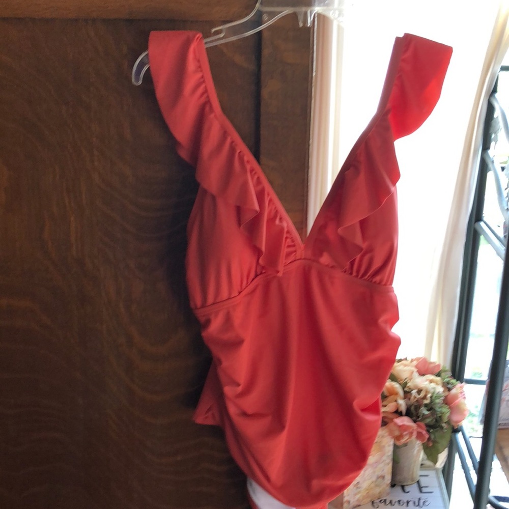 Tangerine One Piece Swimsuit   XL   NWT☀️